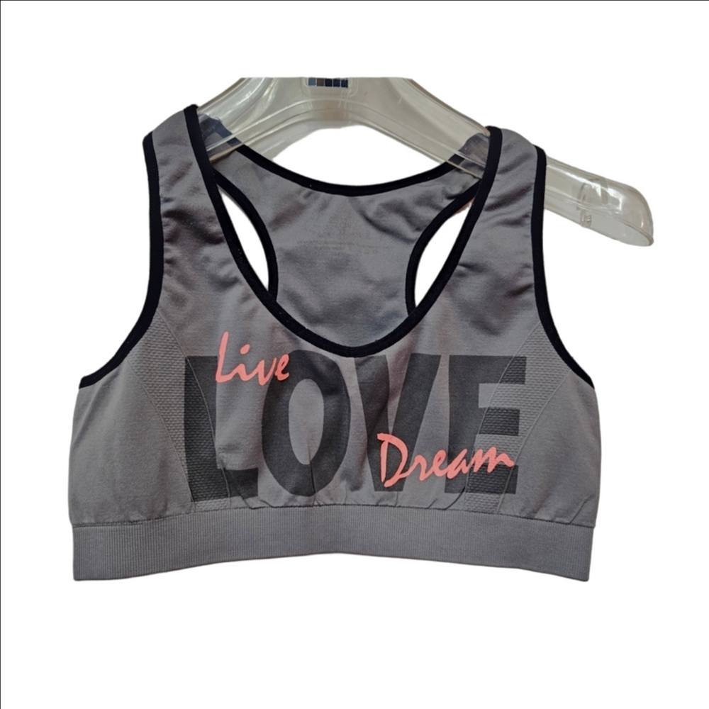 ✨ 3/$10✨ Raceback "LOVE" Athletic  Sports Bra - S/M